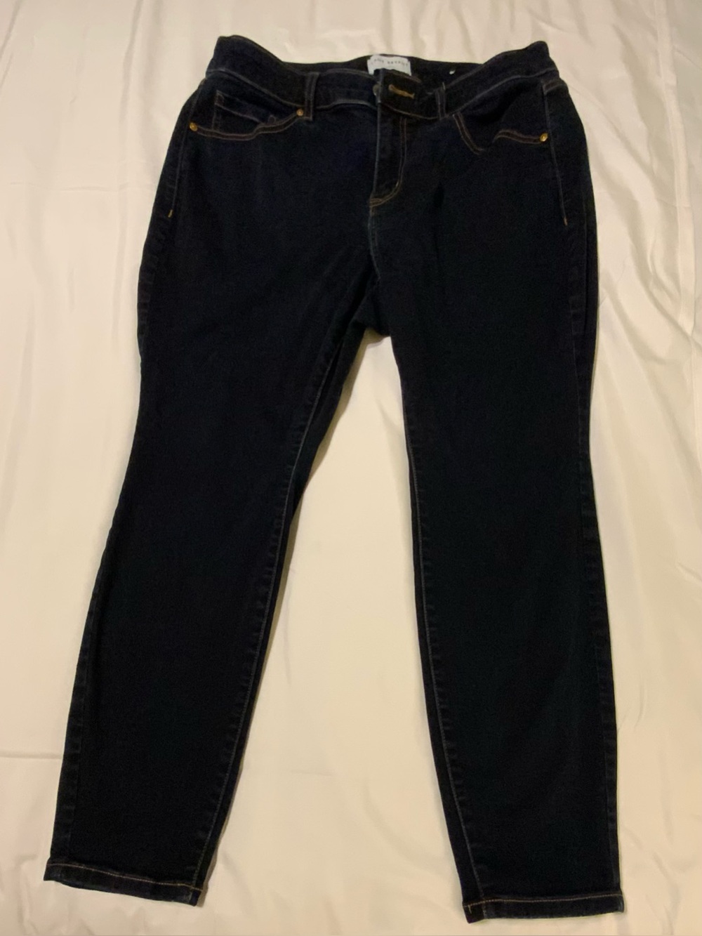 Lane Bryant Dark Wash Denim Jeans Size 16 Petite Skinny Stretch